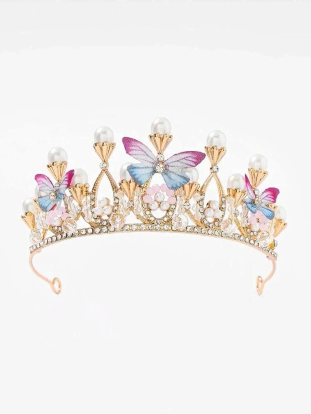 Girls Princess Pearl Crown